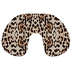 Pattern Leopard Skin Background Travel Neck Pillows by Sapixe