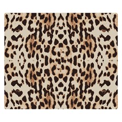 Pattern Leopard Skin Background Double Sided Flano Blanket (small)  by Sapixe