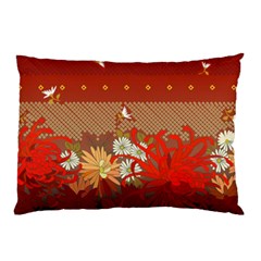 Abstract Background Flower Design Pillow Case