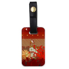 Abstract Background Flower Design Luggage Tags (one Side)  by Sapixe