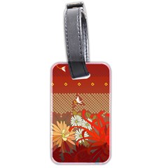 Abstract Background Flower Design Luggage Tags (two Sides) by Sapixe