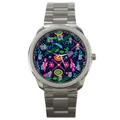 Pattern Nature Design Patterns Sport Metal Watch by Sapixe