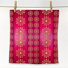 Background Pattern Pink Wallpaper Face Towel