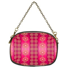 Background Pattern Pink Wallpaper Chain Purse (one Side)