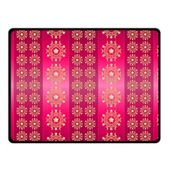 Background Pattern Pink Wallpaper Double Sided Fleece Blanket (small)  by Sapixe