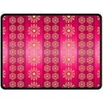 Background Pattern Pink Wallpaper Double Sided Fleece Blanket (Large)  80 x60  Blanket Front