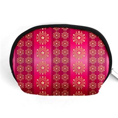 Background Pattern Pink Wallpaper Accessory Pouch (medium) by Sapixe