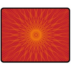 Background Rays Sun Double Sided Fleece Blanket (medium)  by Sapixe