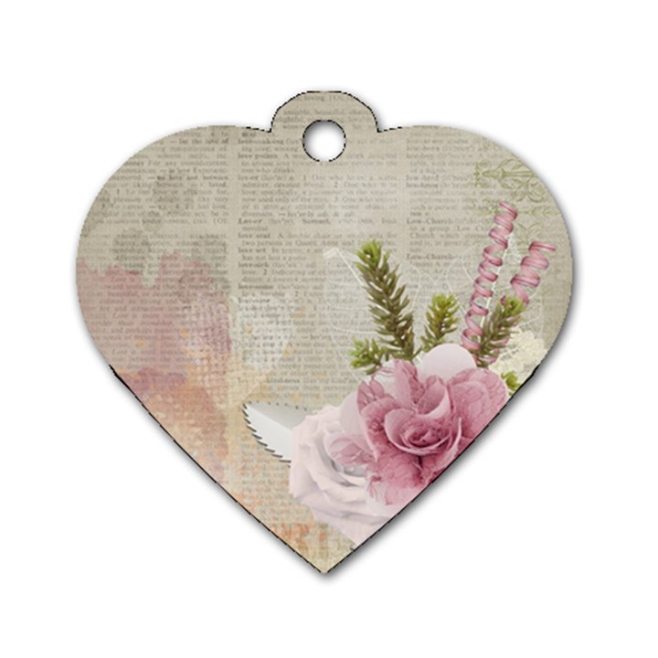 Scrapbook 1133667 1920 Dog Tag Heart (One Side)