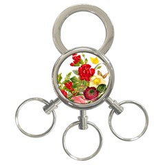 Flower Bouquet 1131891 1920 3-ring Key Chains by vintage2030