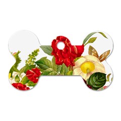 Flower Bouquet 1131891 1920 Dog Tag Bone (one Side) by vintage2030