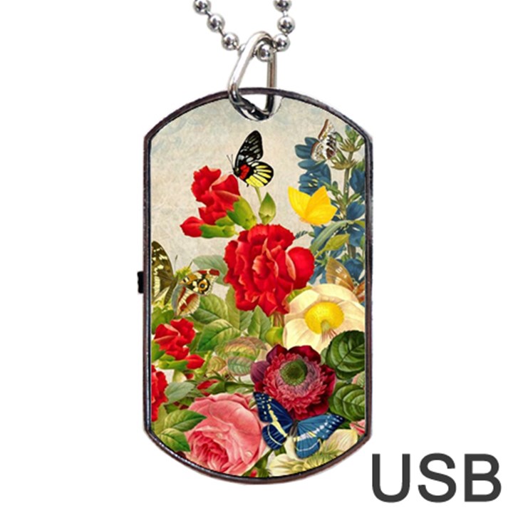 Vintage 1122622 1280 Dog Tag USB Flash (One Side)