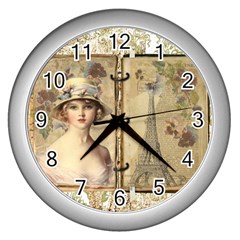 Paris 1122617 1920 Wall Clock (silver) by vintage2030