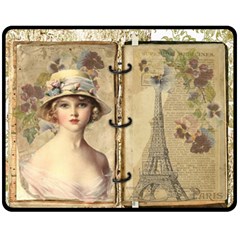 Paris 1122617 1920 Fleece Blanket (medium)  by vintage2030