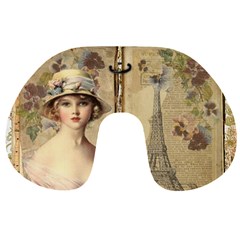 Paris 1122617 1920 Travel Neck Pillows by vintage2030