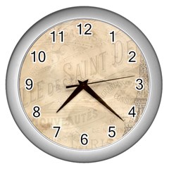 Paris 1118815 1280 Wall Clock (silver) by vintage2030