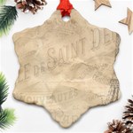 Paris 1118815 1280 Snowflake Ornament (Two Sides) Front