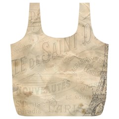 Paris 1118815 1280 Full Print Recycle Bag (xl) by vintage2030