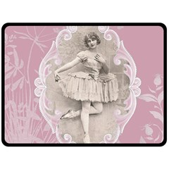 Lady 1112861 1280 Fleece Blanket (large)  by vintage2030