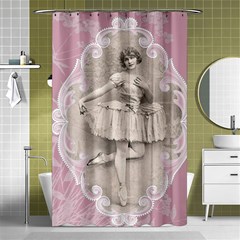 Lady 1112861 1280 Shower Curtain 48  X 72  (small)  by vintage2030