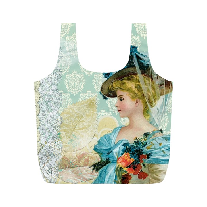 Lady 1112776 1920 Full Print Recycle Bag (M)