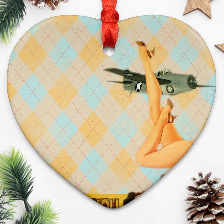 Retro 1107644 1920 Heart Ornament (Two Sides)