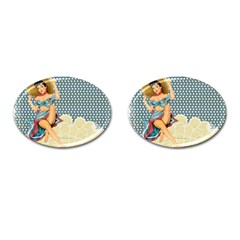 Retro 1107634 1920 Cufflinks (Oval)