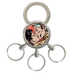 Retrocouplekissing 3-ring Key Chains by vintage2030