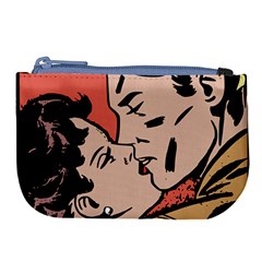 Retrocouplekissing Large Coin Purse by vintage2030