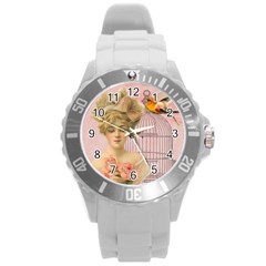 Woman 1079479 1920 Round Plastic Sport Watch (l)