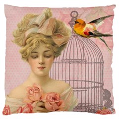 Woman 1079479 1920 Large Cushion Case (two Sides) by vintage2030