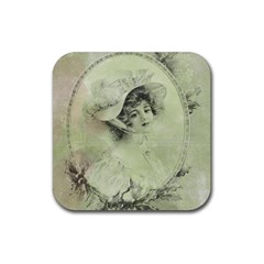 Woman 1079507 1920 Rubber Coaster (square)  by vintage2030