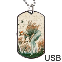 Flapper 1079515 1920 Dog Tag Usb Flash (two Sides) by vintage2030