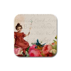 Girl 976108 1280 Rubber Square Coaster (4 pack) 