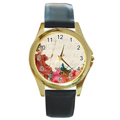 Girl 976108 1280 Round Gold Metal Watch