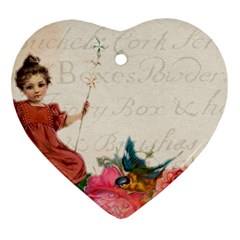 Girl 976108 1280 Heart Ornament (Two Sides)