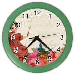 Girl 976108 1280 Color Wall Clock