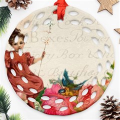 Girl 976108 1280 Round Filigree Ornament (Two Sides)