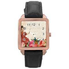 Girl 976108 1280 Rose Gold Leather Watch 