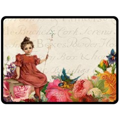 Girl 976108 1280 Double Sided Fleece Blanket (large)  by vintage2030