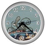 Retro 1107633 1920 Wall Clock (Silver) Front