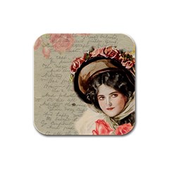 Vintage 1079412 1920 Rubber Square Coaster (4 Pack)  by vintage2030