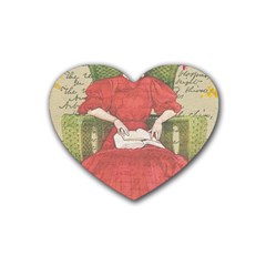 Vintage 1079413 1920 Heart Coaster (4 Pack)  by vintage2030