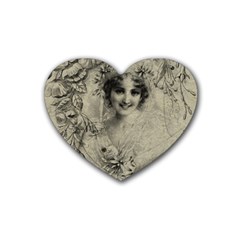 Vintage 1079414 1920 Rubber Coaster (heart)  by vintage2030