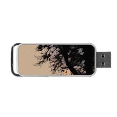 Inkwork Sunrise In Orange Portable Usb Flash (one Side) by DeneWestUK