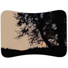 Inkwork Sunrise In Orange Velour Seat Head Rest Cushion