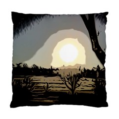 Sunrise Over The Plains Standard Cushion Case (two Sides) by DeneWestUK