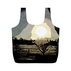 Sunrise Over The Plains Full Print Recycle Bag (m)