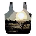 Sunrise Over The Plains Full Print Recycle Bag (L) Back