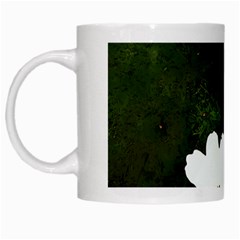 Daisies In Green White Mugs by DeneWestUK